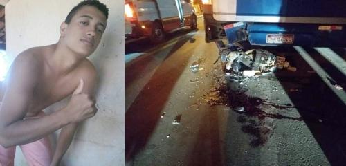 Jovem morre após colidir em traseira de ônibus em Picos