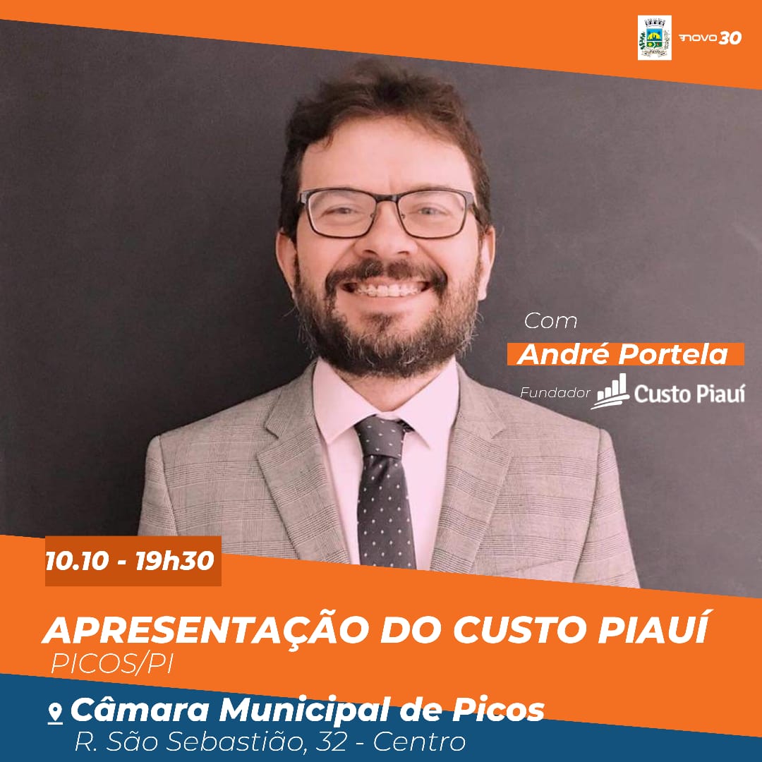 Partido Novo realiza em Picos evento sobre o uso do dinheiro público em nosso estado: o Custo Piauí.