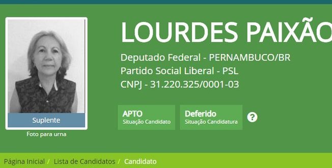 Justiça manda candidata laranja do PSL devolver R$ 380 mil
