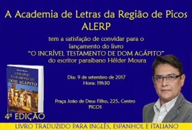Alerp lança livro do escritor Hélder Moura