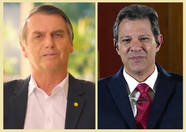 Pesquisa BTG Pacutal mostra Bolsonaro com 59% e Haddad 41%