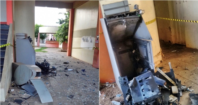 Quadrilha explode caixa eletrônico da Prefeitura de Picos