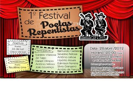 Festival de Poetas Repentistas será realizado próximo dia 28 de abril em Picos