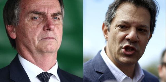 Nova pesquisa Datafolha mostra Bolsonaro com 35% e Haddad 22%