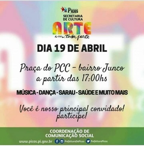 Secretaria de Cultura de Picos realiza projeto Arte em toda parte
