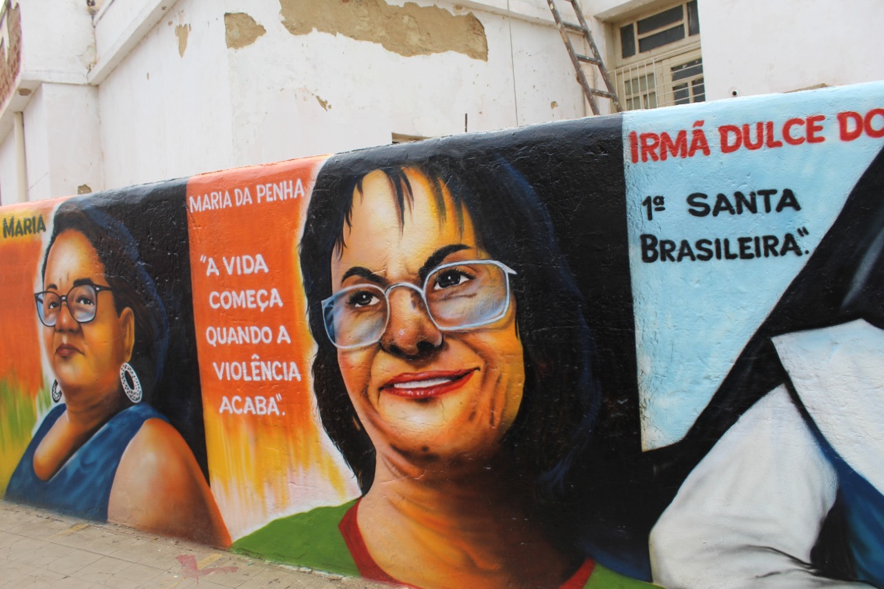 Cultura de Picos homenageia personalidades picoenses e nacionais com grafite