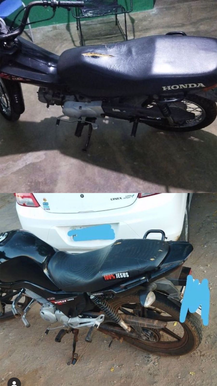 Em menos de 24h, duas motocicletas furtadas são recuperadas pela PM de São José do Piauí