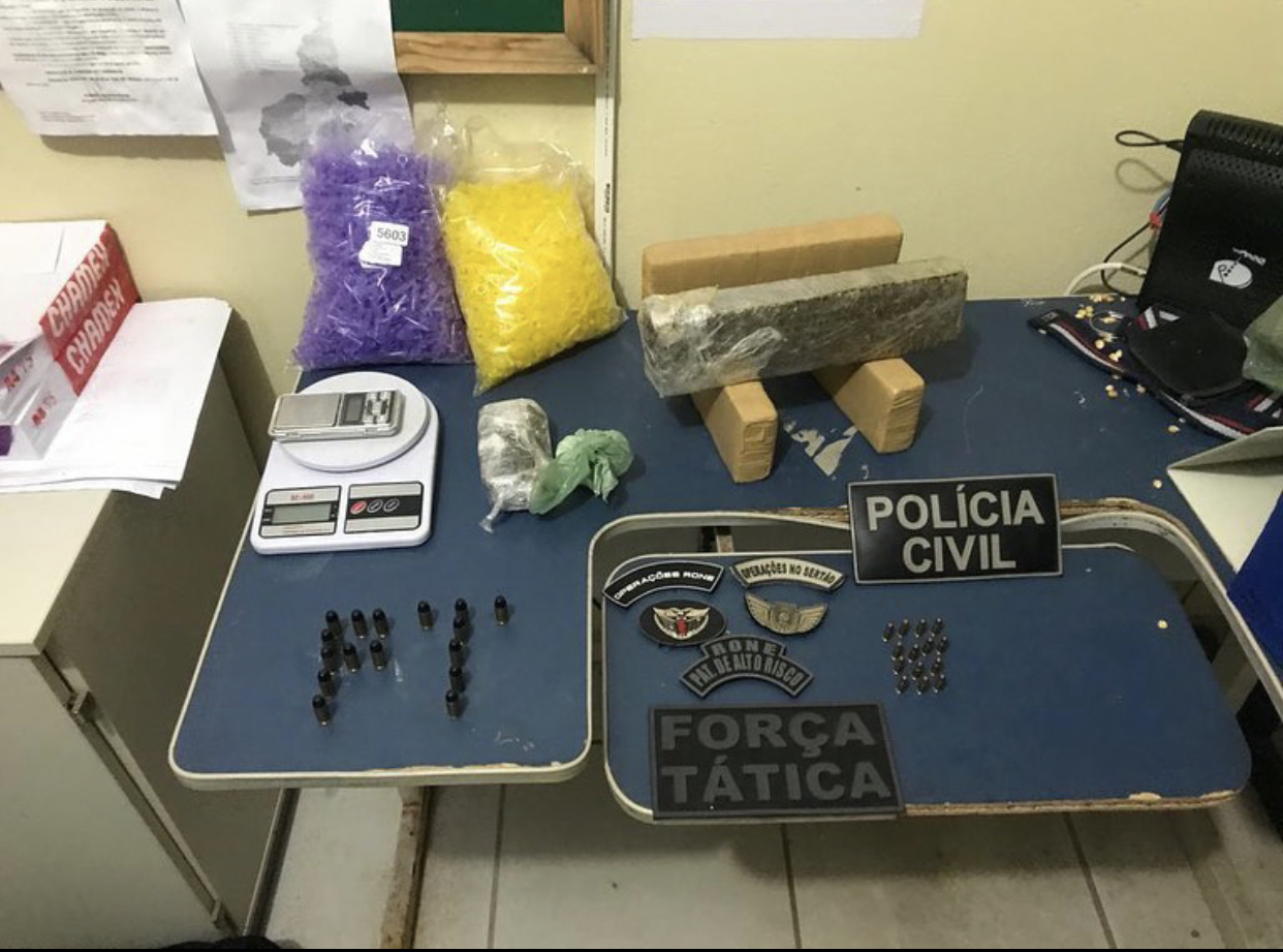 Homem é preso com quatro tabletes de maconha em Picos