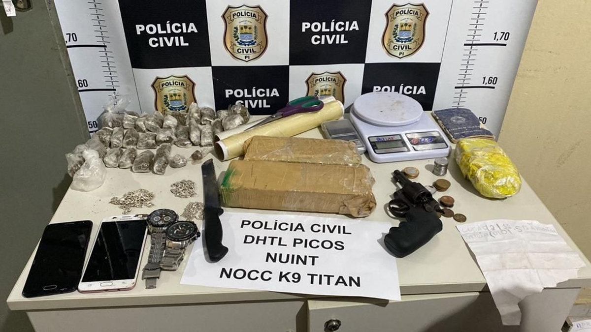 Polícia Civil prende jovem por tráfico de drogas em Picos