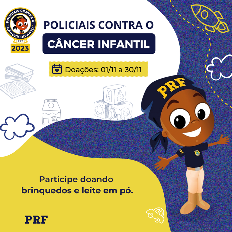 PRF: Campanha Policiais Contra o Câncer Infantil recebe doações em Picos