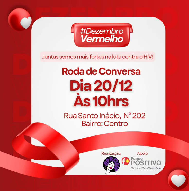 APROSEP promoverá roda de conversa sobre Dezembro Vermelho nesta quarta-feira (20)