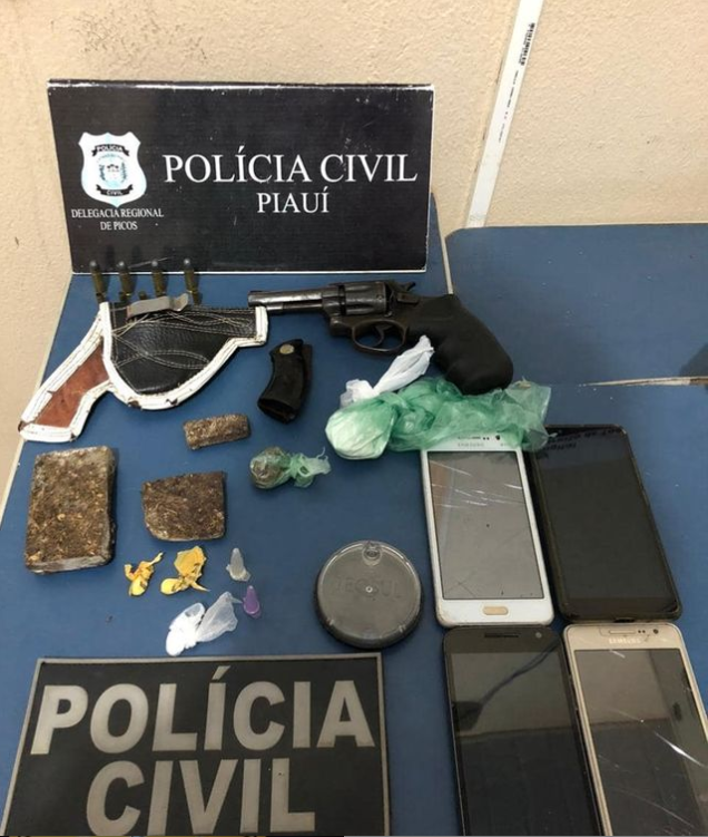 Operação conjunta contra o tráfico de drogas prende duas pessoas em Itainópolis