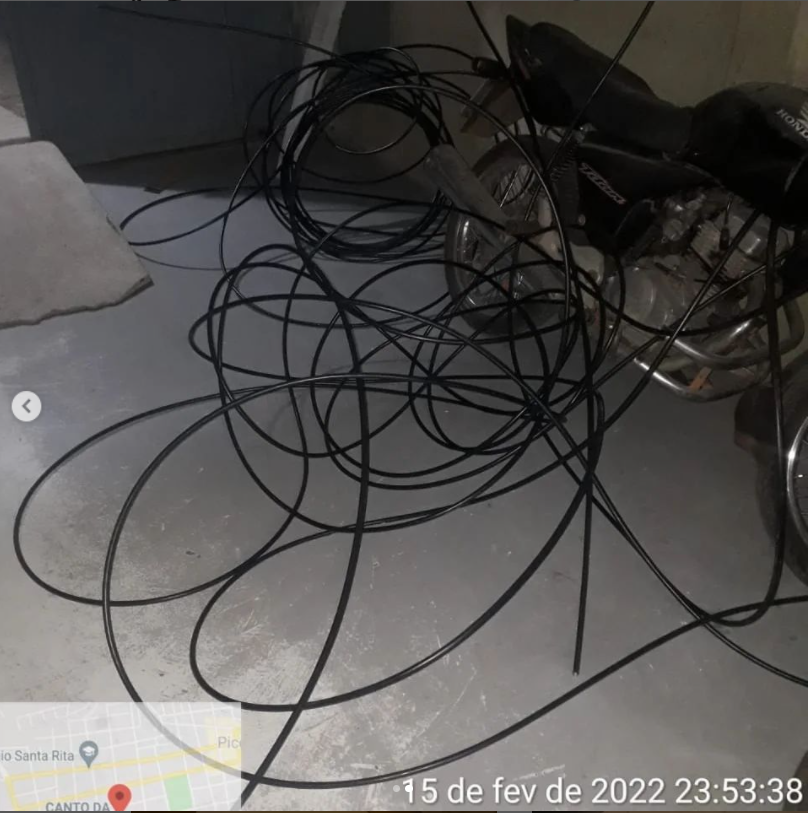 Homem é preso após ser flagrado furtando cabos telefônicos em Picos