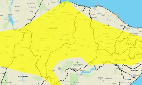 Cidades do Piauí têm alerta para chuvas intensas nos próximos dias