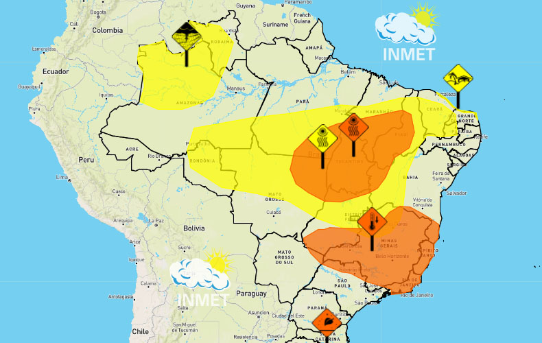 Inmet emite alertas de baixa umidade do ar para 212 municípios do Piauí