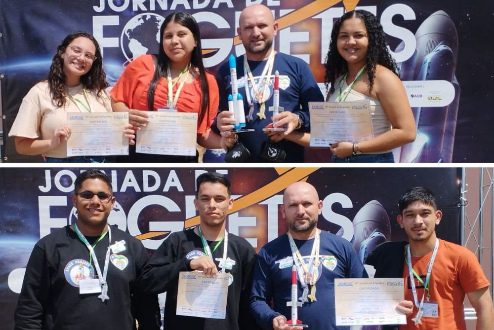 Estudantes piauienses conquistam medalhas de ouro e prata na 54 Jornada de Foguetes no Rio de Janeiro