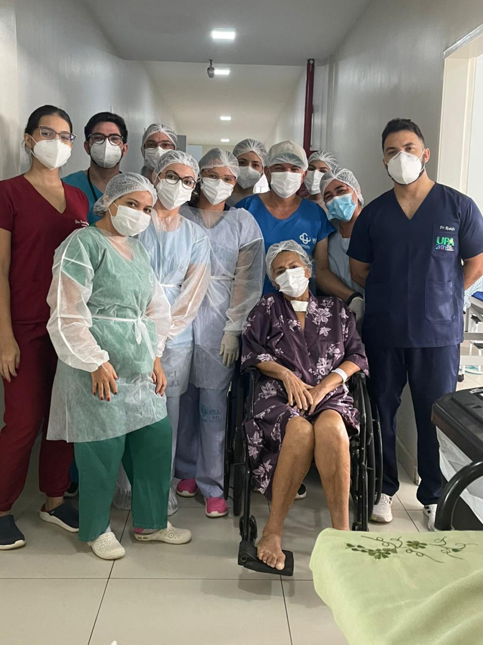 Idosa de Picos vence a Covid-19 após 33 dias internada no Hospital Regional Justino Luz