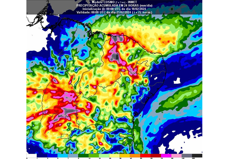 Município no PI registra maior chuva do Brasil com 171,6 mm; Teresina tem 4 horas de chuva intensa ininterrupta