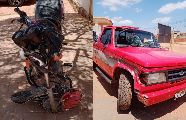 Acidente na BR-316 em Marcolândia  deixa motociclista gravemente ferido