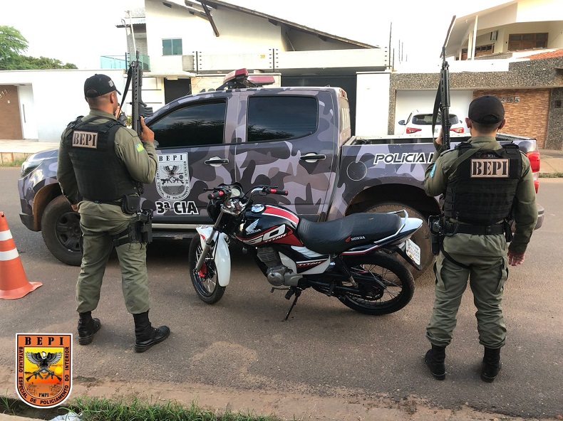 PM apreende motocicleta com sinais de adulteração em Picos