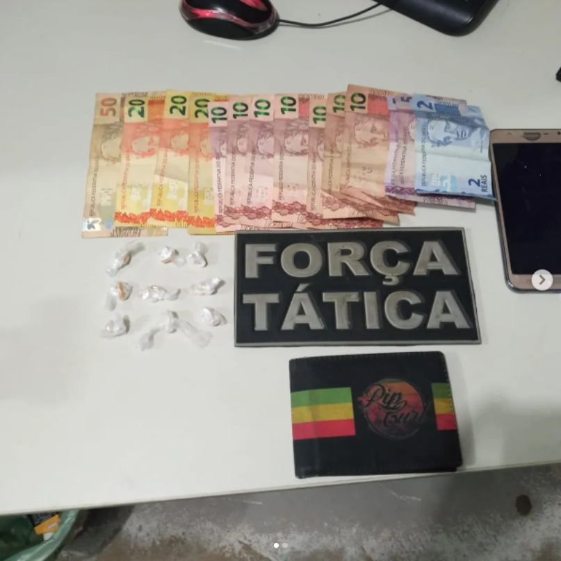 PM prende homem com papelotes de crack e dinheiro em Picos
