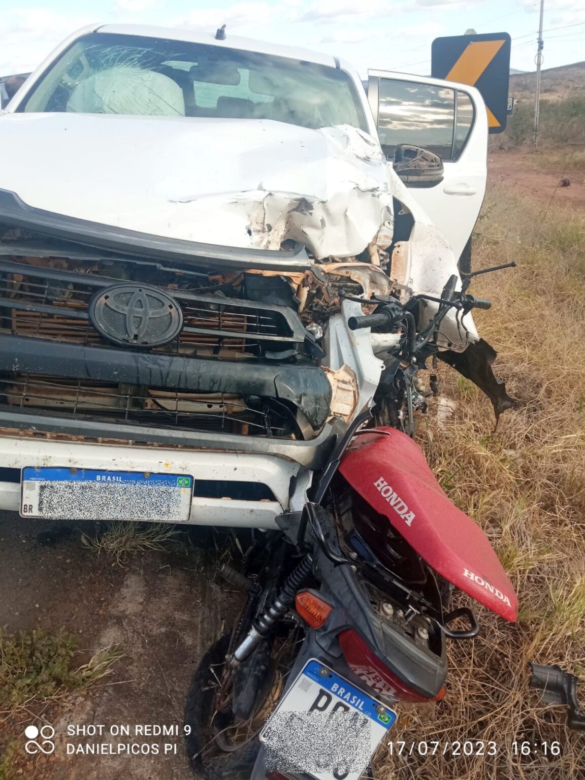 Em Picos, motociclista morre após acidente no bairro Altamira