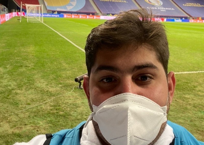 Picoense mostra a rotina de trabalho como médico de campo da Copa América 2021