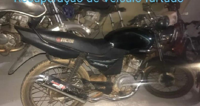 Polícia Militar recupera motocicleta furtada em Picos