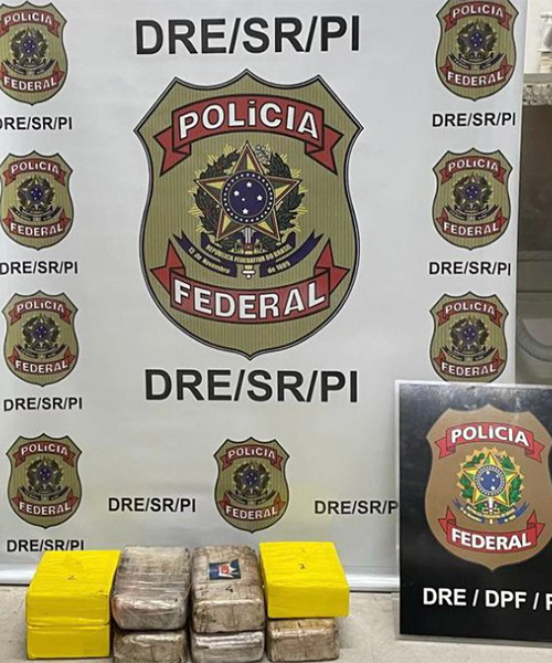 PF prende motorista e apreende 8kg de cocaína após abordagem em veículo