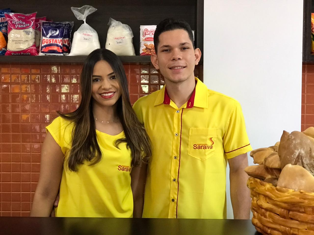 Empresários  Roberta de Morais e Emerson Sousa inauguram primeira filial da Panificadora Saraiva em Picos