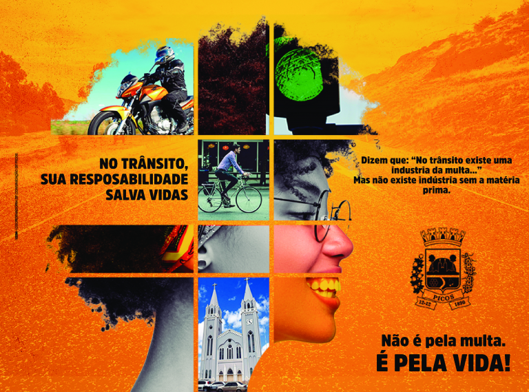 Campanha ‘No trânsito, sua responsabilidade salva vidas' faz ação em Picos nesta terça-feira (02)