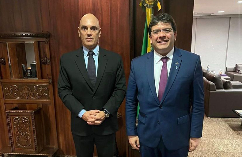 Em Brasília, Rafael Fonteles faz visita à Alexandre de Moraes do STF