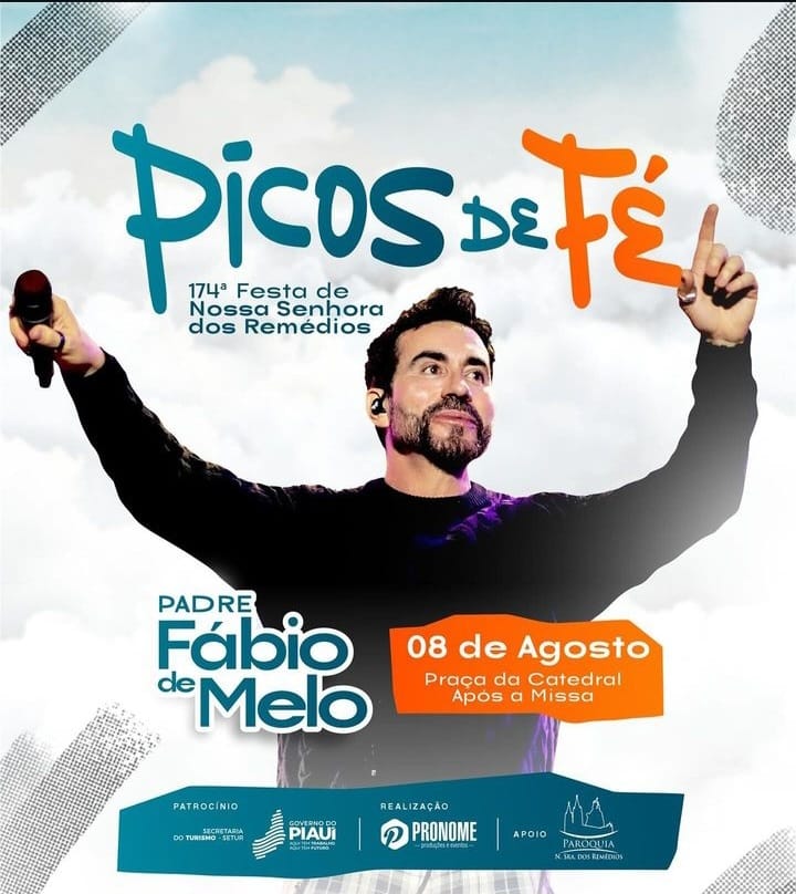 Fé e devoção: Padre Fábio de Melo realizará show em Picos