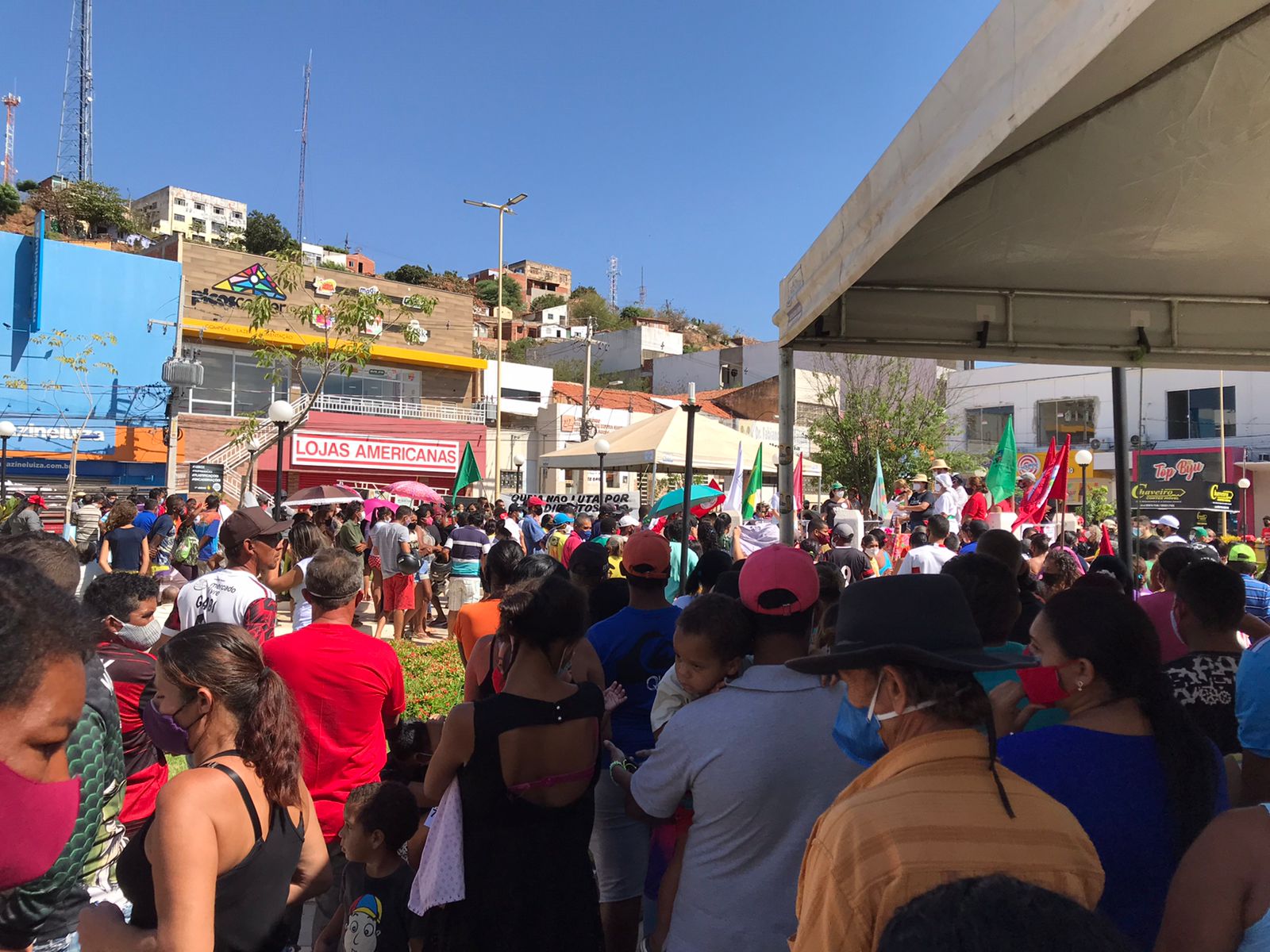 Manifestantes fazem ato contra o governo Bolsonaro em Picos