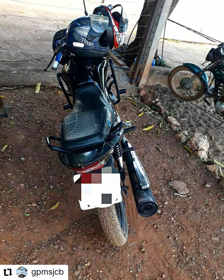 Polícia Militar apreende, na barragem de Bocaina, dois menores assaltantes com motocicleta roubada 